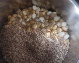 A picture of step 1 of ROSTED CHANA DAL & SESAME SEED LADDU.