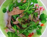 Hình bước làm 3 của món Đậu tây xào gan tim cật