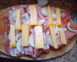 Foto del paso 5 de la receta: BONDIOLA RELLENA CON, PANCETA QUESO, Morrón, ACEITUNAS