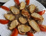 Foto del paso 1 de la receta: Ensalada de pollo, quinoa y pomelo rosa