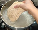 A picture of step 1 of Veg noodles spring rolls.