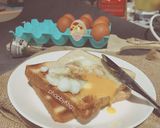 Gambar langkah 3 resipi Roti Telur Rebus Goyang.