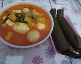 Foto langkah ke 6 dari resep Lontong sayur (labu siam).