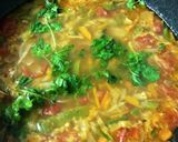 A picture of step 3 of Chicken Thukpa- Nepali style.