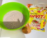 Foto langkah ke 1 dari resep Kue tart simpel tanpa mixer.