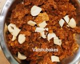 A picture of step 7 of Jaggery Halwa.