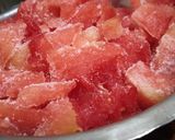 A picture of step 1 of Watermelon sorbet.
