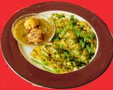 A picture of step 6 of Vegetable Manchurian with an aromatic healthy sauce.