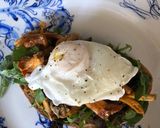A picture of step 6 of Mushrooms and poached egg (vegetarian).