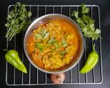 A picture of step 4 of Rajvadi Dhokli Sabji.
