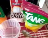 A picture of step 1 of Maza drink.