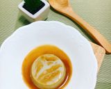 Hình bước làm 2 của món Bánh flan trà xanh