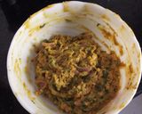 A picture of step 3 of Chickpeas,spinach and potato fritters.