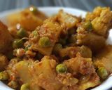 A picture of step 4 of Kasuri Gobhi Aloo sabji.