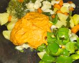 A picture of step 5 of Veg Kolhapuri Sabzi.