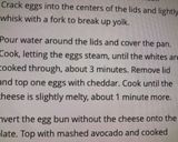 A picture of step 2 of Boneless bacon egg & cheese.