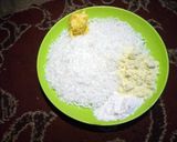 A picture of step 1 of Coconut cookies #Kano State#.