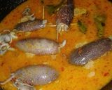 Foto langkah ke 6 dari resep Gulai Cumi Isi Tahu &Telur.
