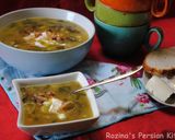 A picture of step 12 of Omaj soup آش اوماج تبریزی.
