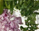 A picture of step 1 of Pav bhaji.