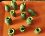 A picture of step 1 of Striped pear gourd or Pointed Gourd(parval) Curry.
