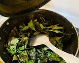 A picture of step 2 of Roasted Neem leaves.
