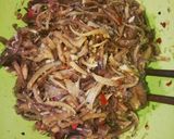 Hình bước làm 5 của món Khô Bò Xé Cay (Món Chay)