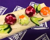 A picture of step 4 of Japanese Vegetable Ball Sushi.