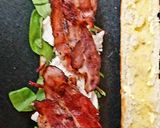 A picture of step 3 of My Steamed Chicken, Bacon Cheese and Mayo French Stick 🥰.