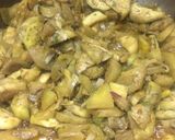 A picture of step 6 of Alu baigan.