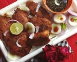 A picture of step 5 of Lahori fish fry.