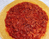 Foto del paso 2 de la receta: Gallette rústica de espelta integral rellena de puerros confitados y sobrasada ibérica