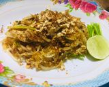 A picture of step 5 of Keto Pad Thai with Shirataki Noodles and Pork.