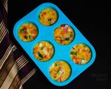 A picture of step 6 of Egg Omelette Muffins #bakingforkids.