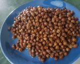 A picture of step 1 of Kala chana chaat.