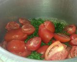A picture of step 2 of Allu palak.