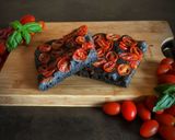 A picture of step 11 of Charcoal Focaccia with Herbes de Provence, Thyme, and Cherry Tomatoes.