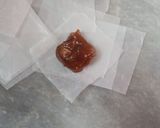 A picture of step 9 of Caramel toffee with almonds.