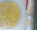 A picture of step 2 of Methi Thepla.