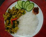 Foto langkah ke 5 dari resep Usus Ayam bumbu kuning DEBM.