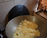 A picture of step 1 of Suji / Salmonella Halwa.