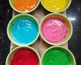 A picture of step 4 of Rainbow Bundt Cake/Rainbow Cake.
