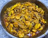 A picture of step 4 of Wild Rice and Prawns.
