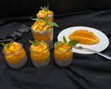 A picture of step 5 of Mango chia pudding.