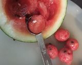 A picture of step 1 of Watermelon Walnut Salad.