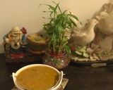 A picture of step 12 of Sindhi Style: 'Lal Math' or 'Lal Saag Dal'.