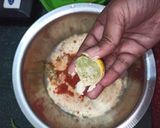 A picture of step 1 of Potato stuffed besan chilla.