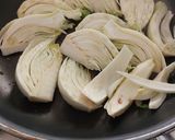 A picture of step 2 of Sautéed Fennel with Olive Oil and Balsamic Vinegar.