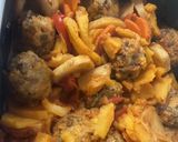 Foto del paso 6 de la receta: Estofado de papas, verduras y boniato, con albóndigas de lentejas