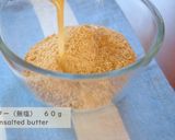 A picture of step 3 of No-Bake! Matcha Chocolate Cheesecake.
